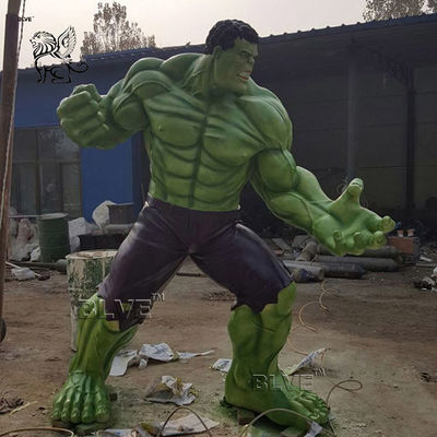 Marvel Superhero Fiberglass Hulk Statue Life Size Resin Sculpture