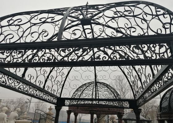 BLVE Cast Iron Gazebo Large Garden Pavilion Antique Decorative Outdoor