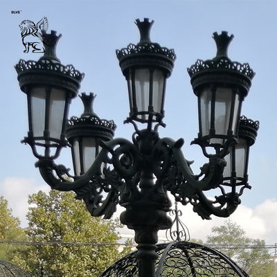 Garden Lamp Cast Iron Light Poles Antique Outdoor/Indoor Street Decorative