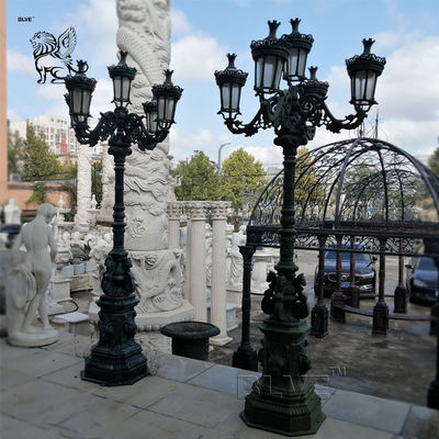 Garden Lamp Cast Iron Light Poles Antique Outdoor/Indoor Street Decorative