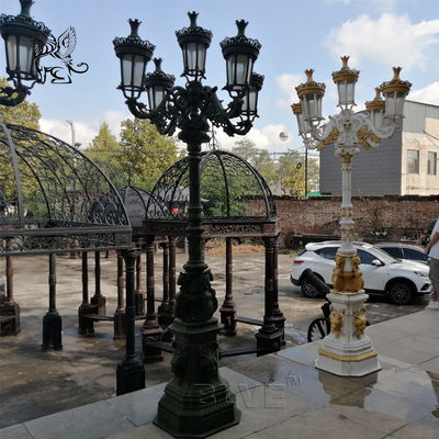 Garden Lamp Cast Iron Light Poles Antique Outdoor/Indoor Street Decorative
