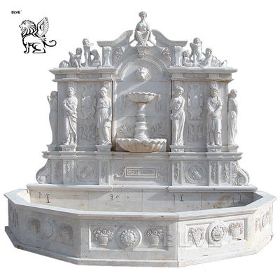 Large Marble Wall Fountain Garden Lady Water Fountains Outdoor Decorative