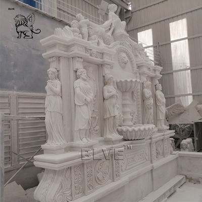 Large Marble Wall Fountain Garden Lady Water Fountains Outdoor Decorative