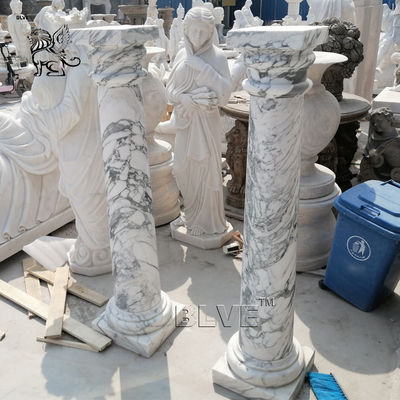 Roman Column Marble Pillars Natural Stone Handcarved Garden Decoration