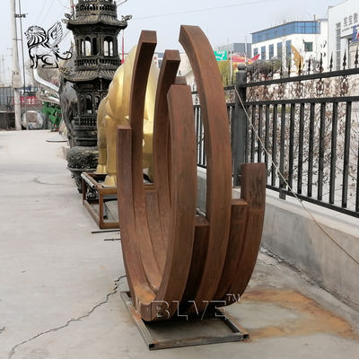 Corten Steel Sculpture Stainless Steel Abstract Large Outdoor Art Metall Garden Decoration