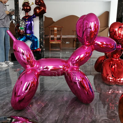 Balloon Dog Stainless Steel Jeff Koons Sculpture Abstract Modern Art Metal Decoration