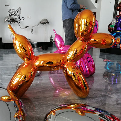 Balloon Dog Stainless Steel Jeff Koons Sculpture Abstract Modern Art Metal Decoration