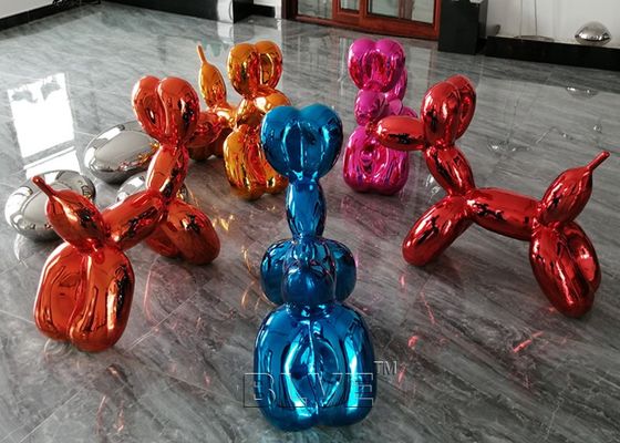Balloon Dog Stainless Steel Jeff Koons Sculpture Abstract Modern Art Metal Decoration