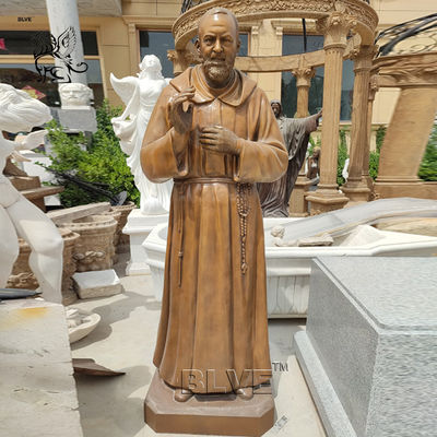 Estatua del Padre San Pío de Pietrelcina Francisco San Pío Decoración religiosa cristiana